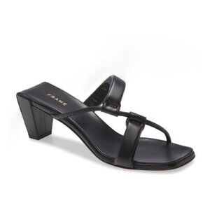 Frame Denim Black Women's Heeled Sandals